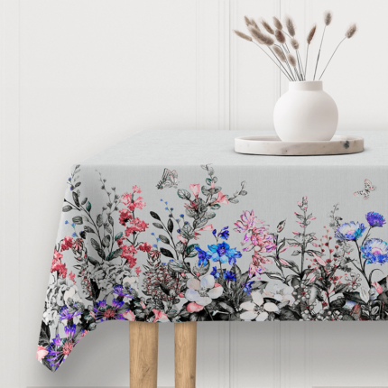 mantel de flores vintage
