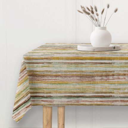Mantel rayas color beige