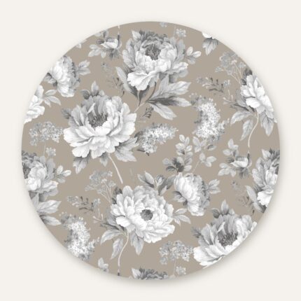 Mantel redondo con flores blancas – Eumule