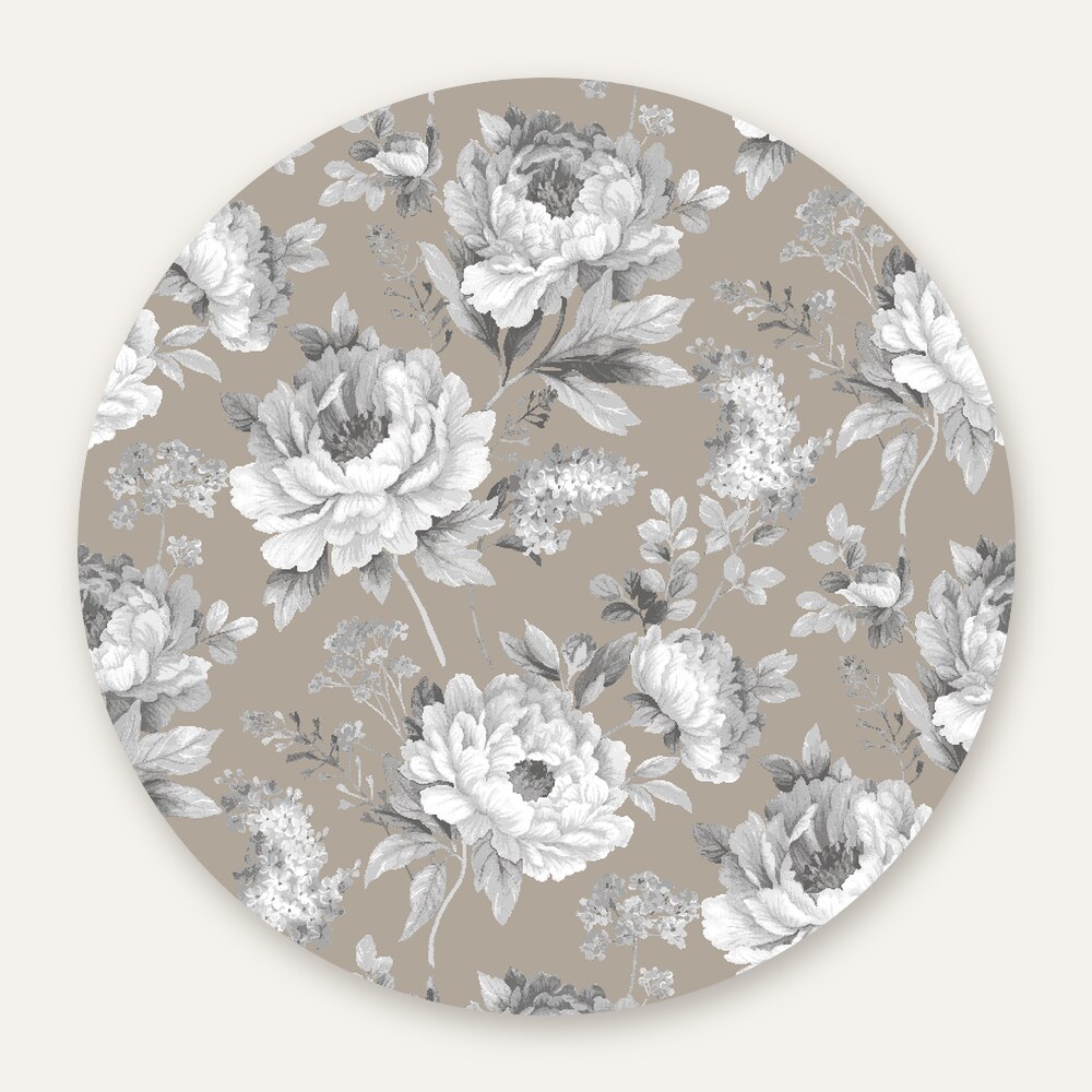 Mantel redondo con flores blancas – Eumule