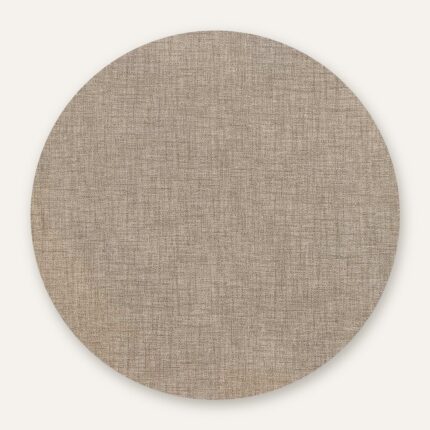 Mantel redondo resinado color lino – Eumule